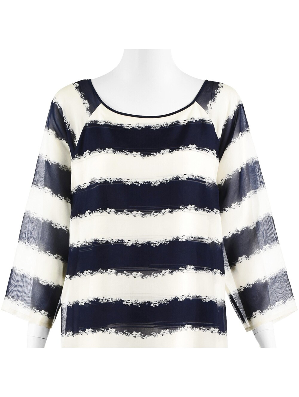 GIANFRANCO FERRÉ c.1999 Navy & White Striped Two-Piece Mini & Maxi Ensemble NWOT - Picture 2 of 13
